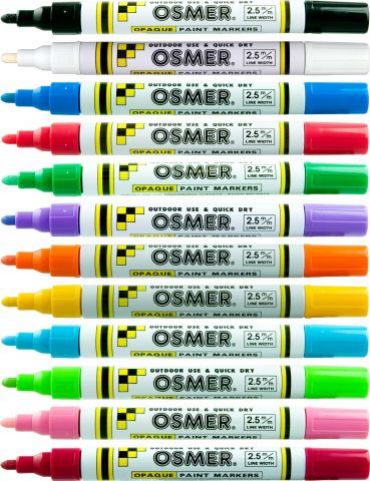 Osmer Opaque Paint Marker Broad Tip - Black